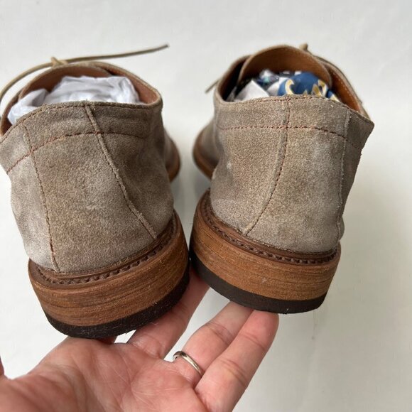 ❤️ Frye Paul Bal Oxford in Suede leather, Tan, Size 10.5 D - Picture 5 of 13